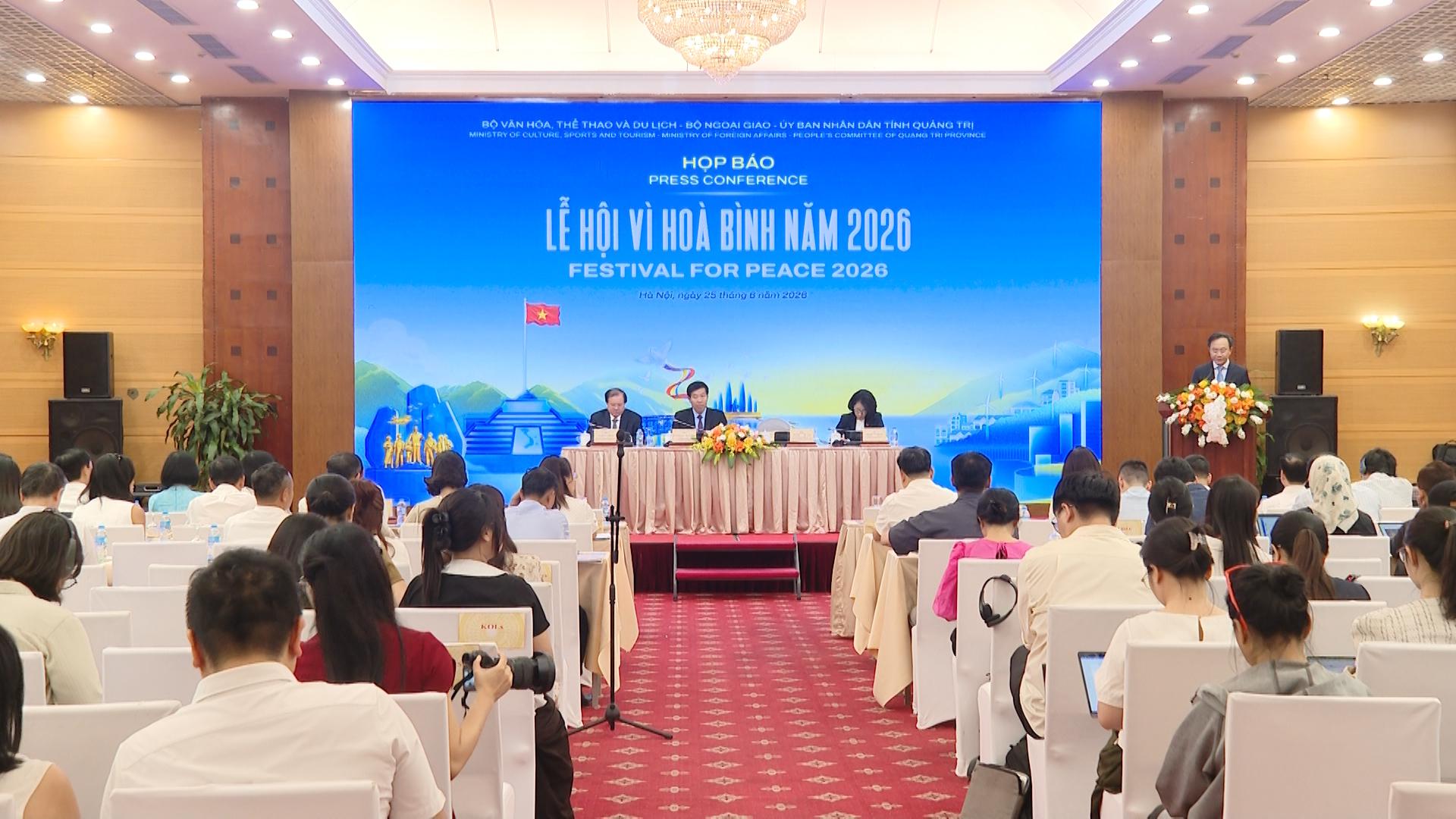 Họp báo Lễ hội Vì Hòa bình năm 2026