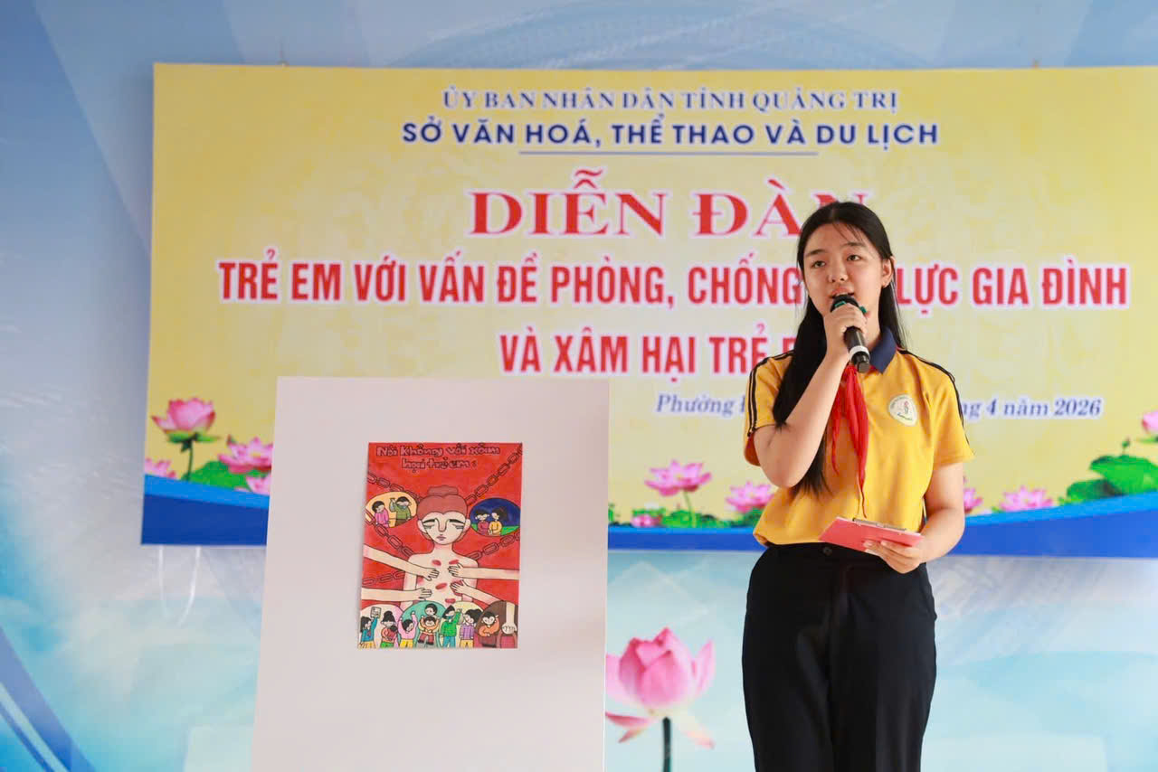 Diễn đàn trẻ em với vấn đề phòng, chống bạo lực gia đình và xâm hại trẻ em