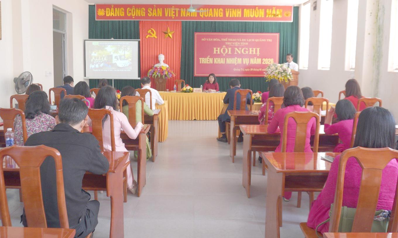 THƯ VIỆN TỈNH QUẢNG TRỊ TRIỂN KHAI NHIỆM VỤ NĂM 2026: ĐỔI MỚI TƯ DUY, ĐẨY MẠNH CHUYỂN ĐỔI SỐ VÀ...