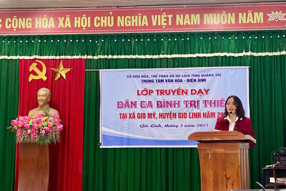 Trung tâm Văn hoá - Điện ảnh tỉnh: Bế mạc lớp truyền dạy dân ca Bình Trị Thiên cho cơ sở năm 2025