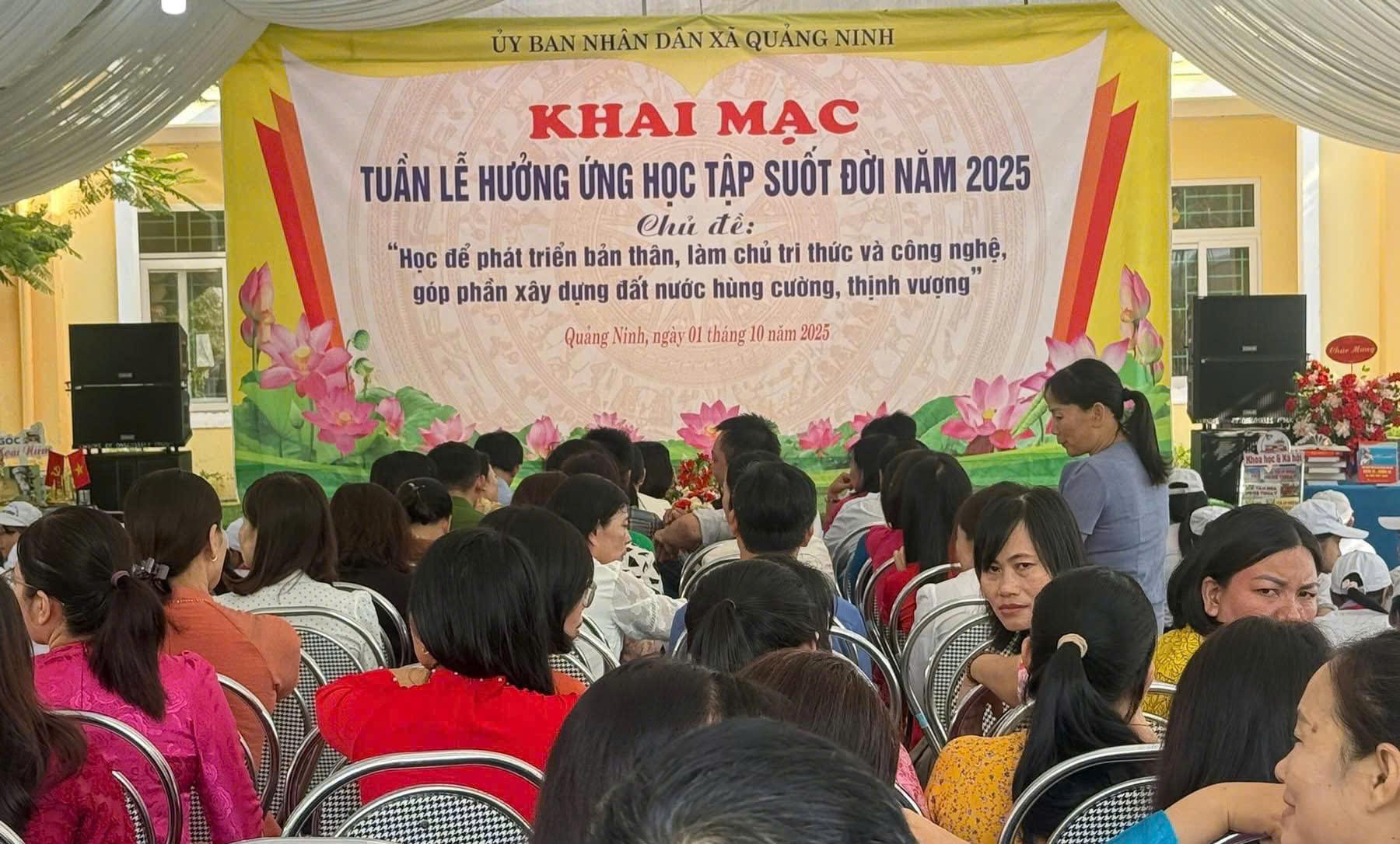 Hưởng ứng tuần lễ học tập suốt đời năm 2025 từ ngày 01/10 đến ngày 07/10/2025.