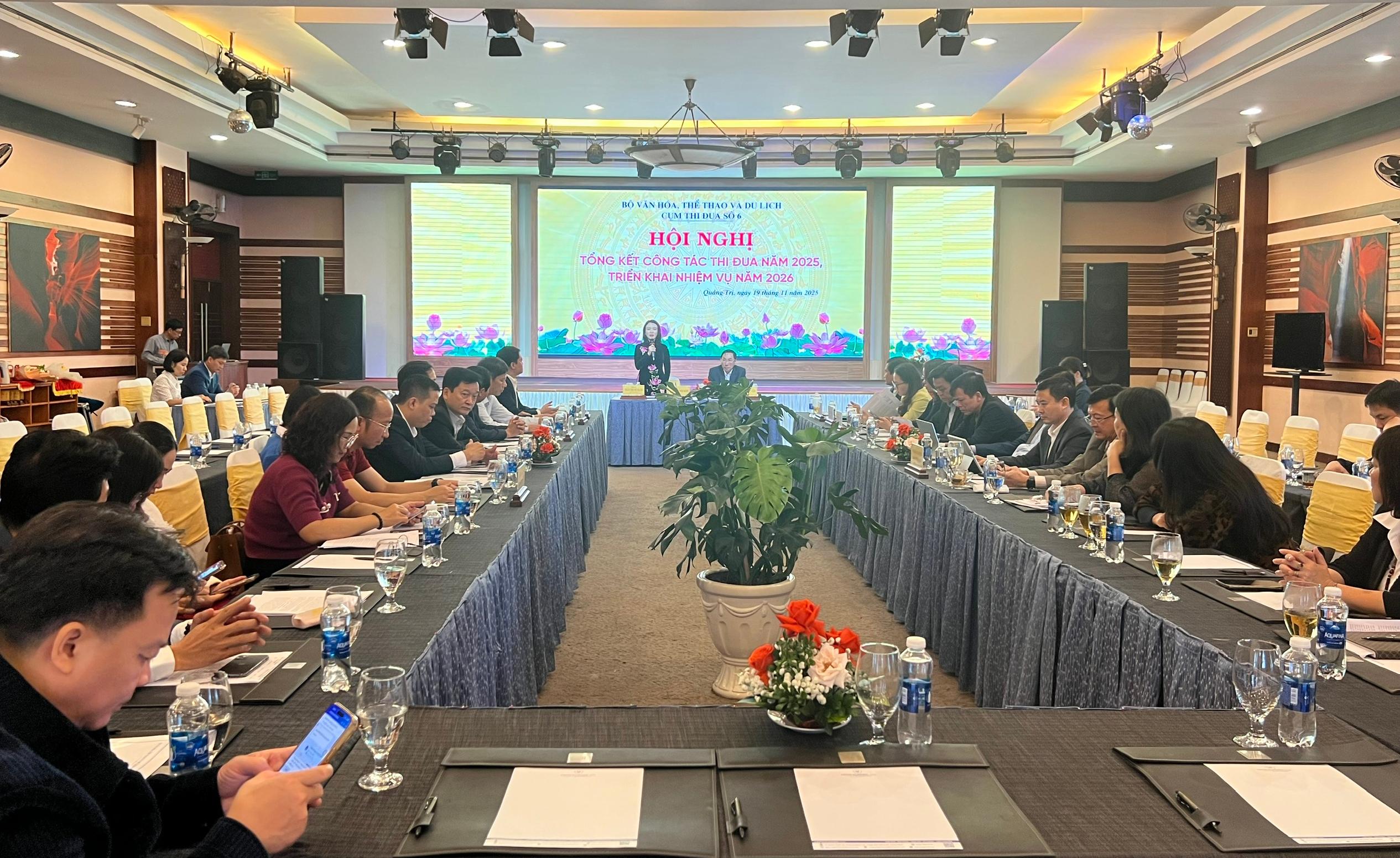 Cụm Thi đua số 6 các tỉnh Bắc Trung Bộ ngành Văn hóa, Thể thao và Du lịch tổng kết công tác thi...