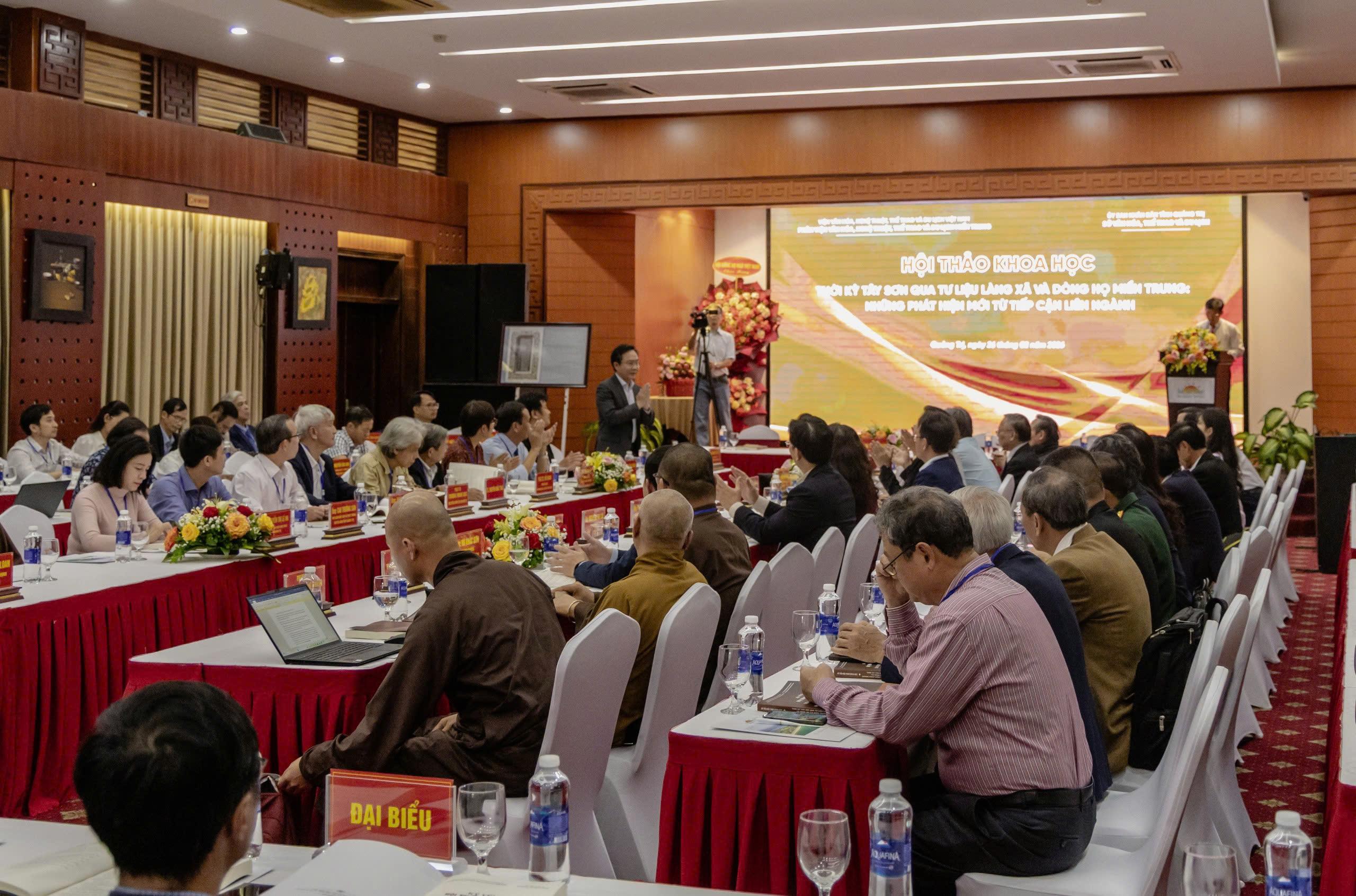 Hội thảo khoa học về thời kỳ Tây Sơn: Những phát hiện mới từ tư liệu làng xã và dòng họ miền Trung